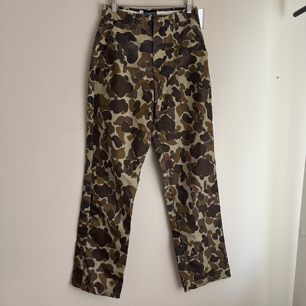 Mount'n Prairie Hunting Pants Mens 32 Brown Duck Hunter Camo Waterproof Coated